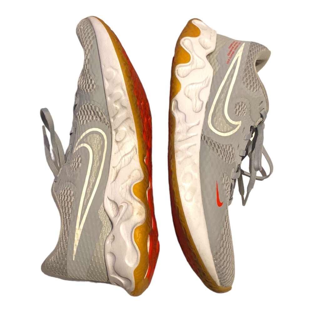 NIKE RENEW RIDE 2 'WOLF GREY CHILE RED' Size 12